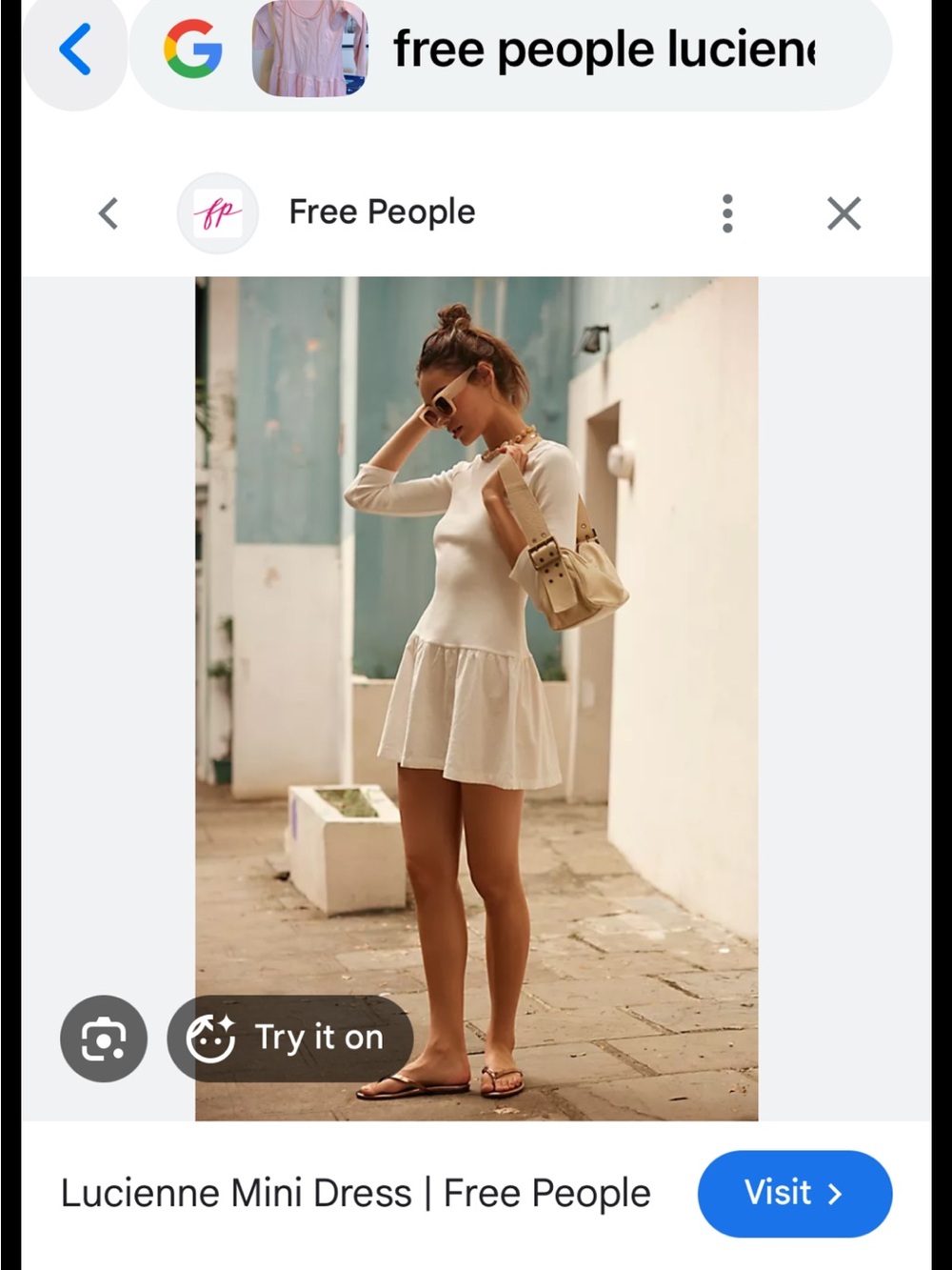 Free People Light Pink Long-Sleeve Backless Tiered Dress - Picture 5 of 5